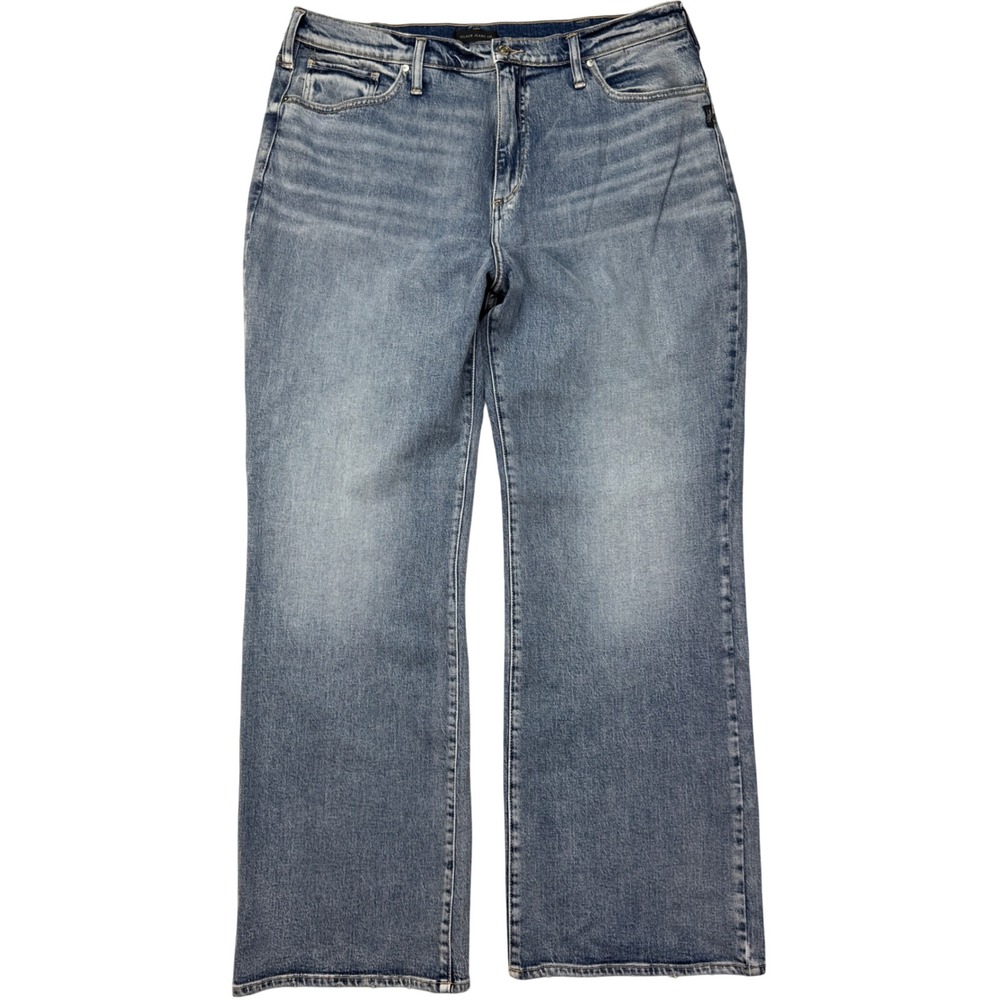 Silver Jeans Co Highly Desirable Trouser‎ Womens 18x33 High Rise Wide Leg 11"